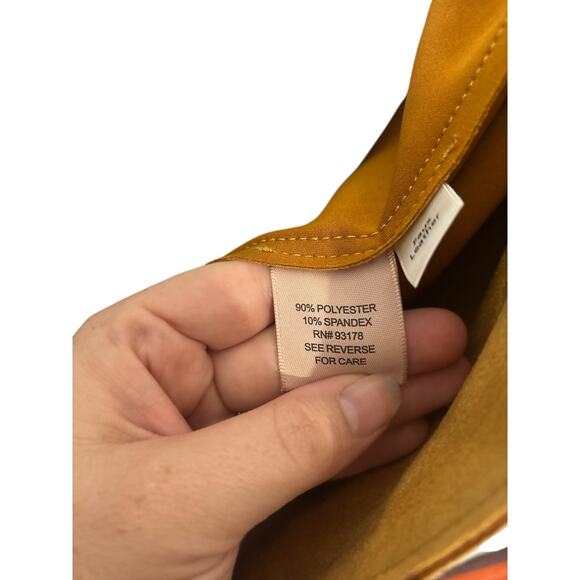 Philosophy Faux Suede Duster Jacket Coat Mustard
Yellow Open Front - Picture 5 of 6